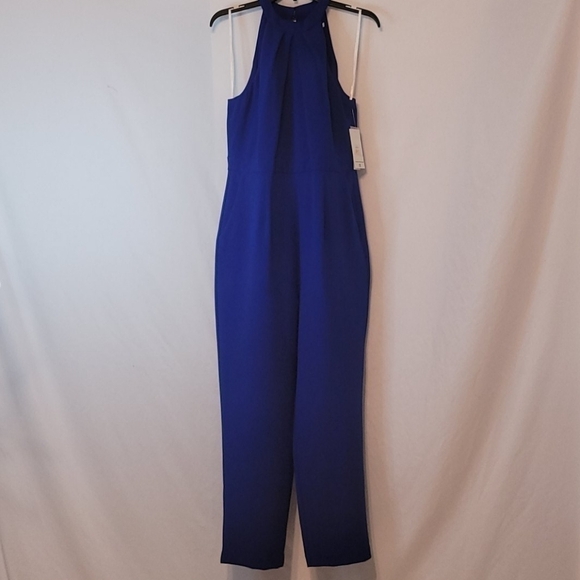 Julia Jordan Women's Cobalt Crepe Petite Jumpsuit - Picture 13 of 16